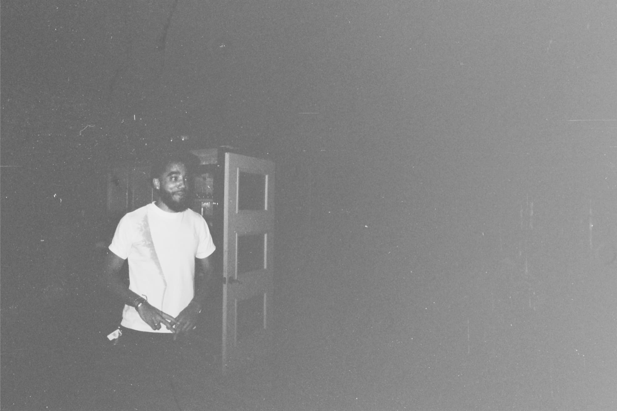 A dancer in a bright room, shot on film